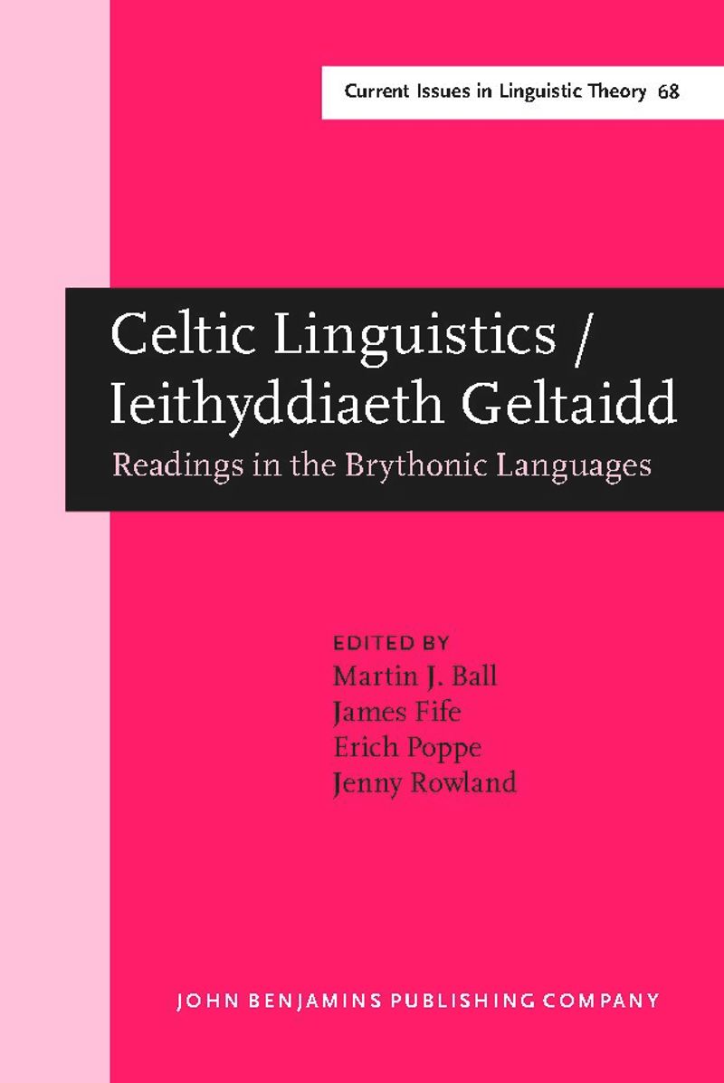 book: Celtic Linguistics / Ieithyddiaeth Geltaidd