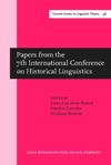 book: Papers from the 7th International Conference on Historical Linguistics