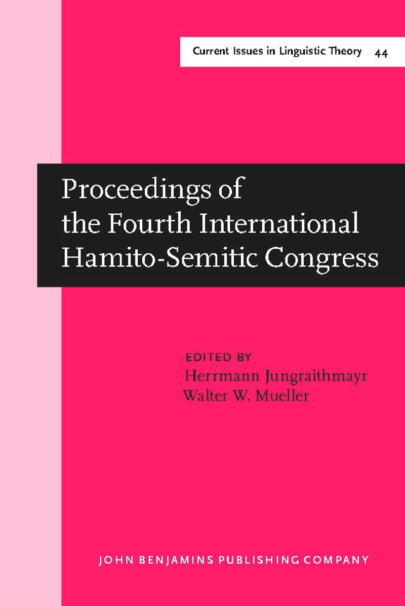 book: Proceedings of the Fourth International Hamito-Semitic Congress