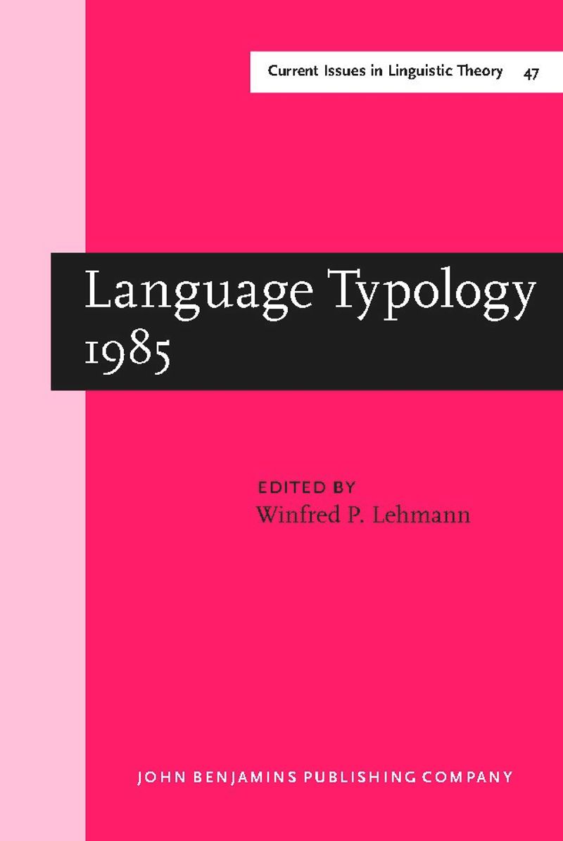 book: Language Typology 1985