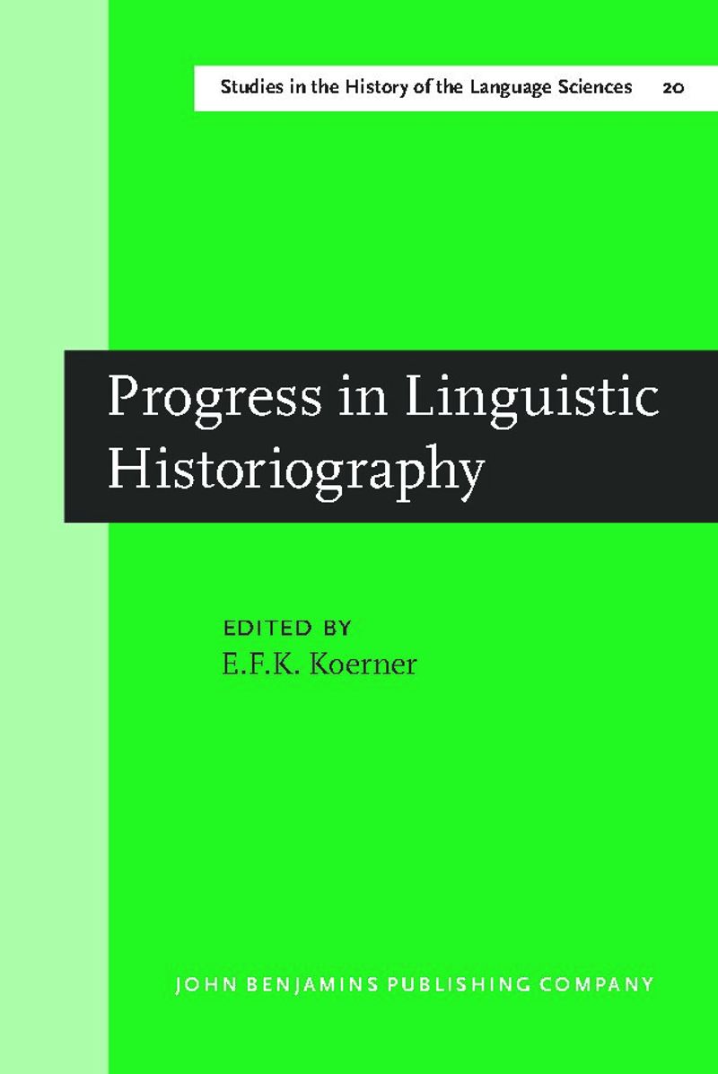 book: Progress in Linguistic Historiography