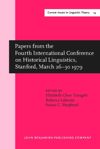 book: Papers from the Fourth International Conference on Historical Linguistics, Stanford, March 26–30 1979