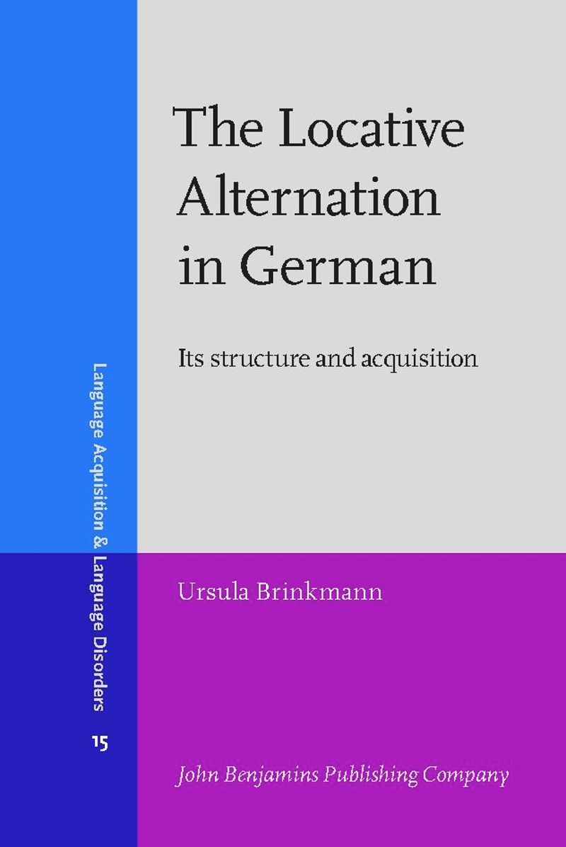 book: The Locative Alternation in German