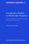 book: Comparative Studies in Word Order Variation
