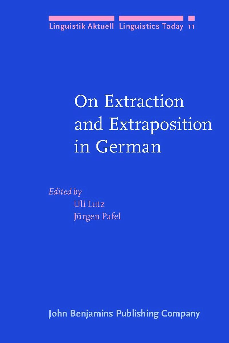 book: On Extraction and Extraposition in German