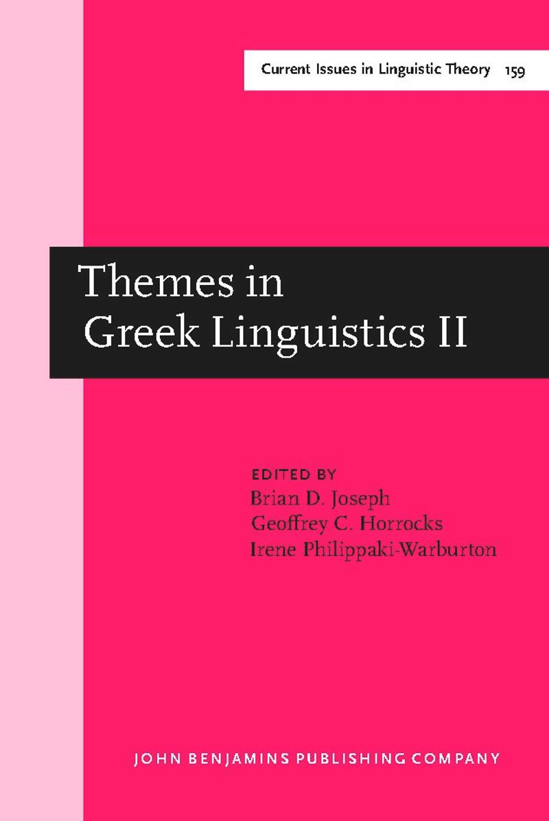 book: Themes in Greek Linguistics