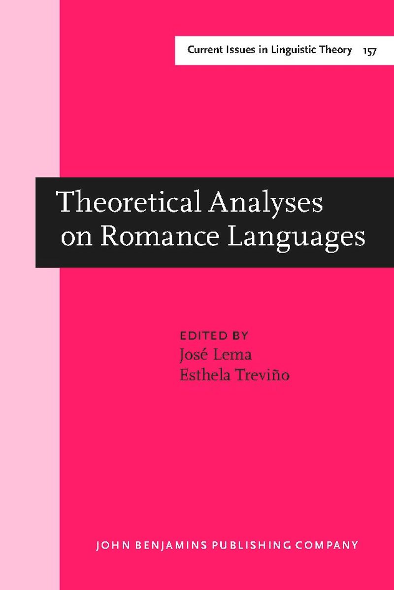 book: Theoretical Analyses on Romance Languages