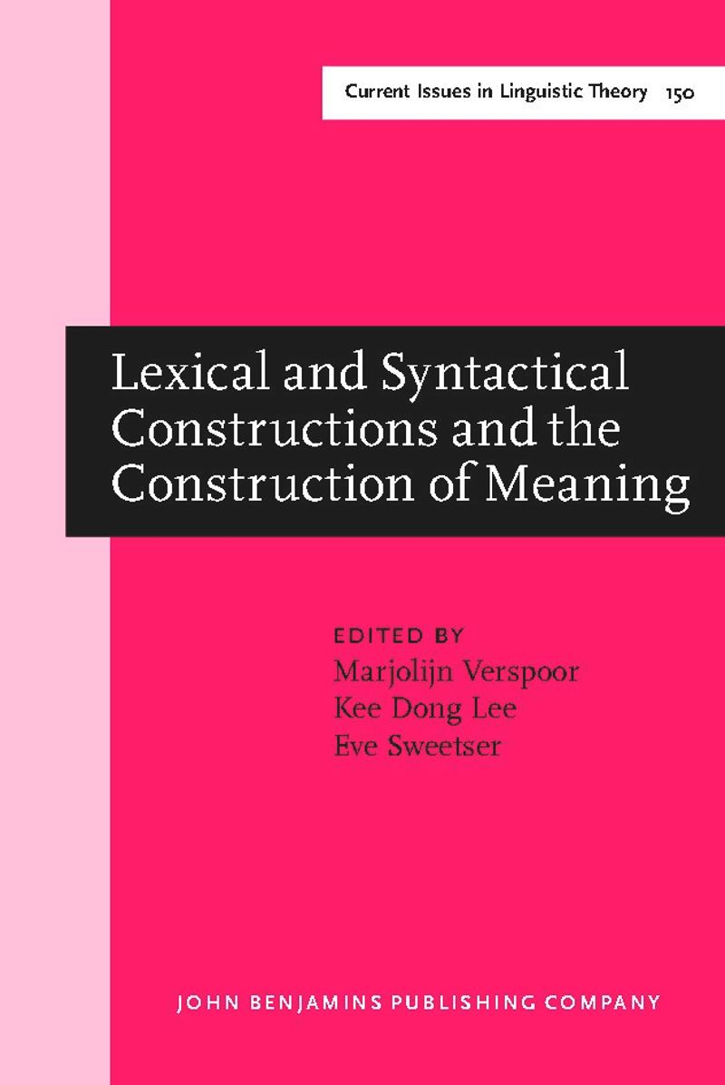book: Lexical and Syntactical Constructions and the Construction of Meaning