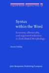 book: Syntax within the Word