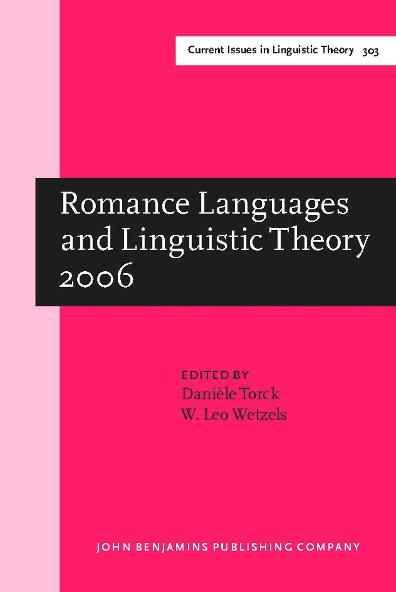 book: Romance Languages and Linguistic Theory 2006