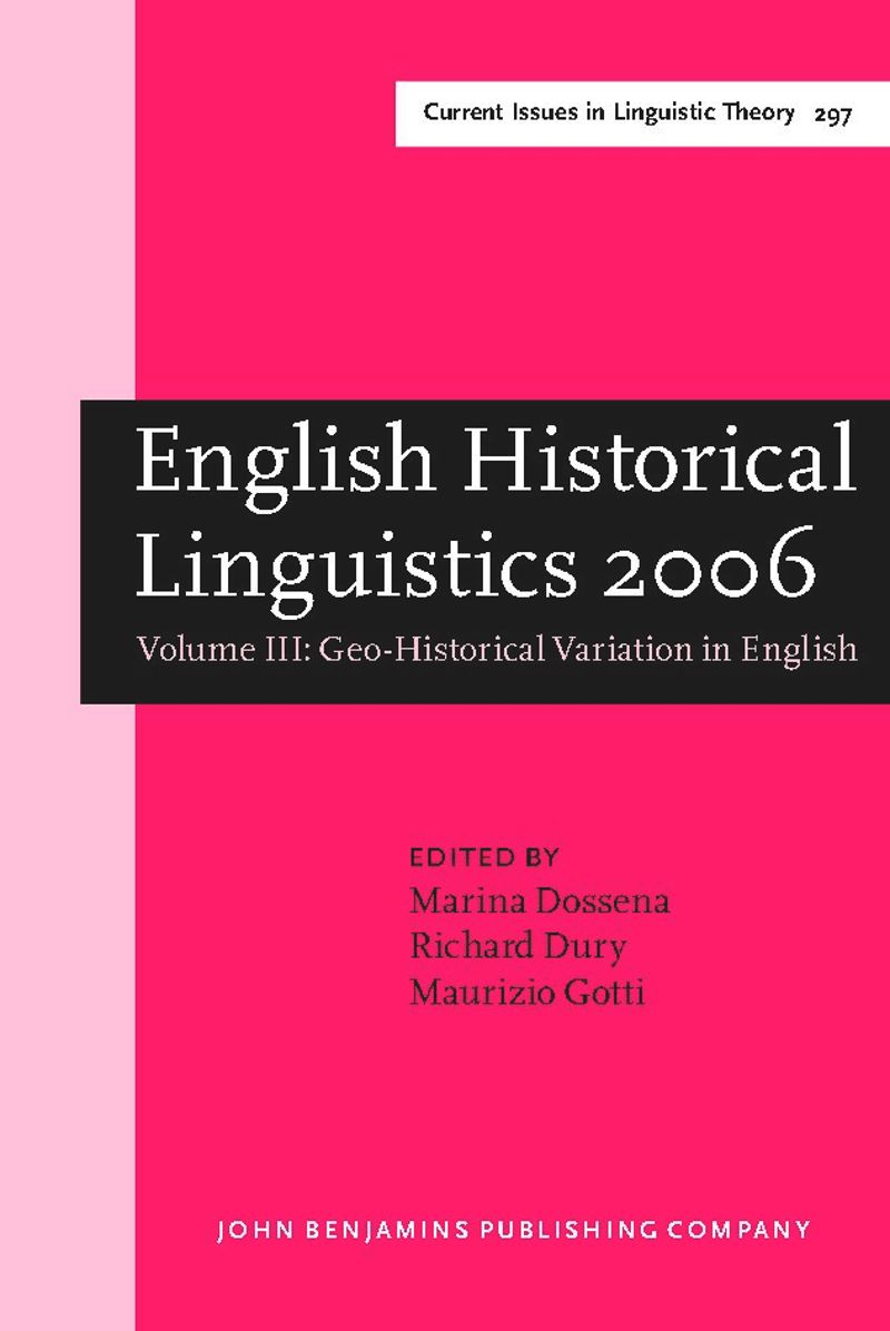 book: English Historical Linguistics 2006