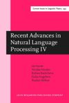 book: Recent Advances in Natural Language Processing IV
