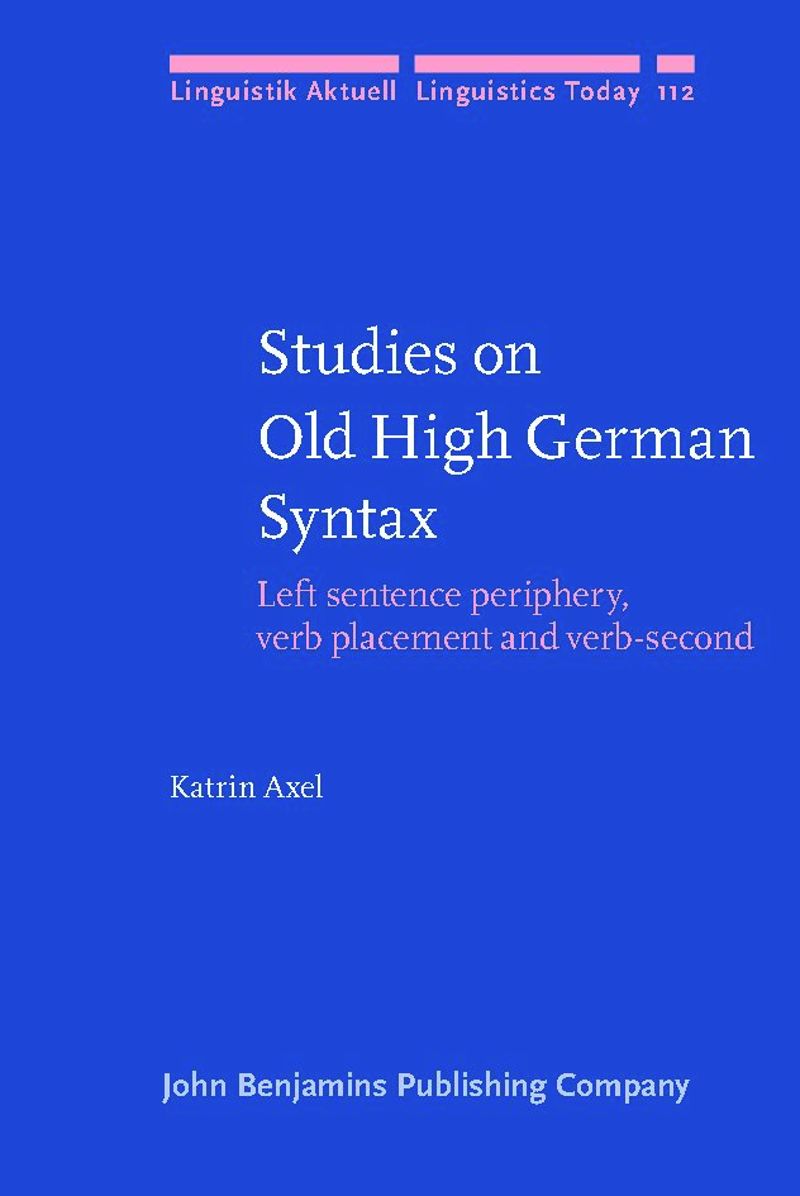 book: Studies on Old High German Syntax