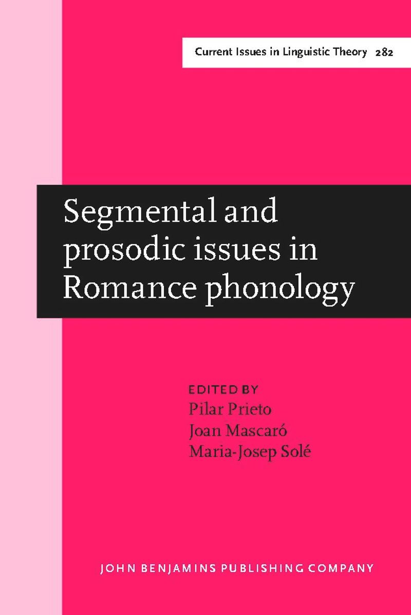 book: Segmental and prosodic issues in Romance phonology