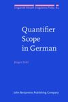 book: Quantifier Scope in German
