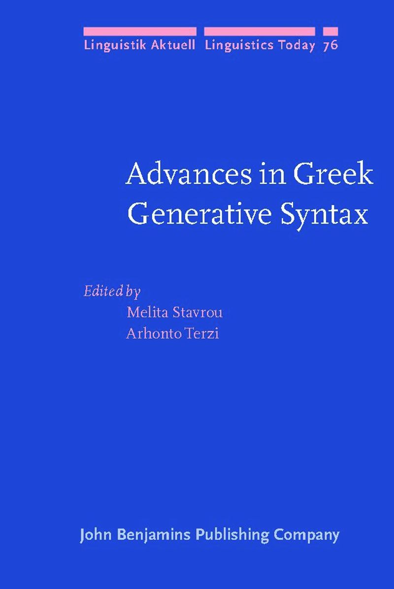 book: Advances in Greek Generative Syntax