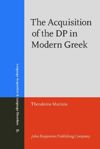 book: The Acquisition of the DP in Modern Greek