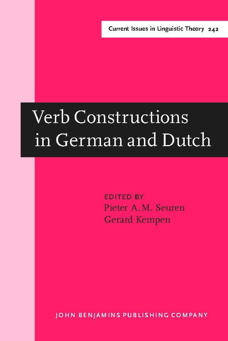 book: Verb Constructions in German and Dutch