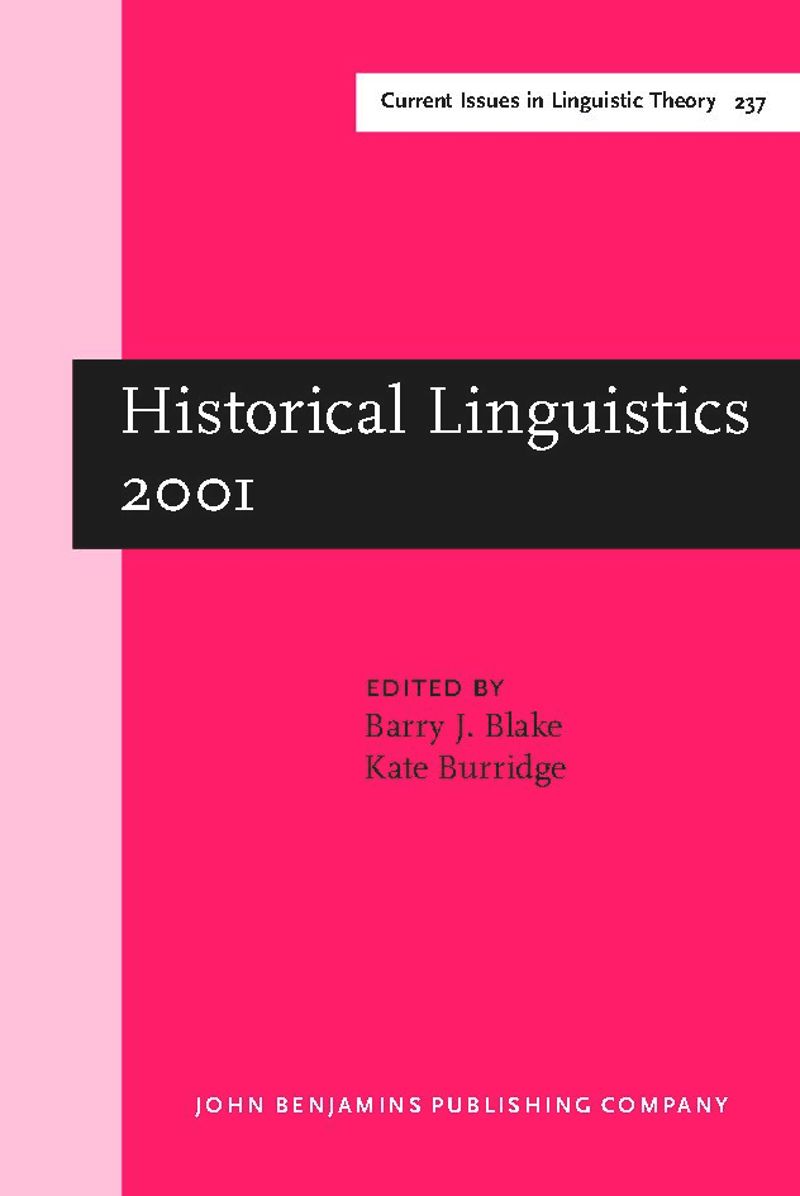 book: Historical Linguistics 2001