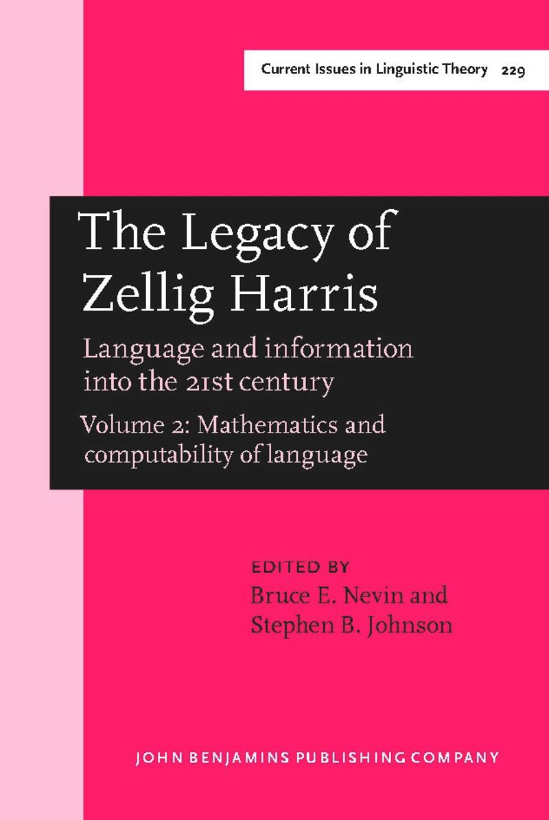 book: The Legacy of Zellig Harris