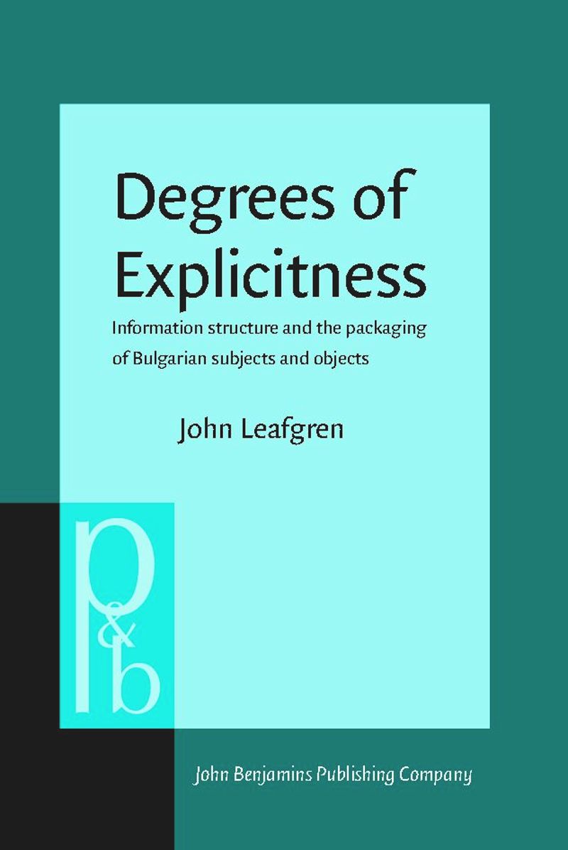 book: Degrees of Explicitness