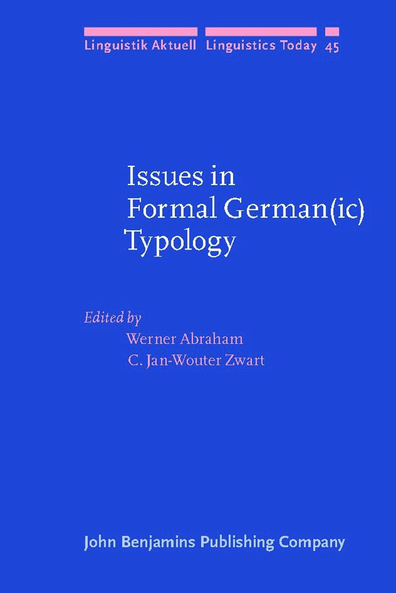 book: Issues in Formal German(ic) Typology