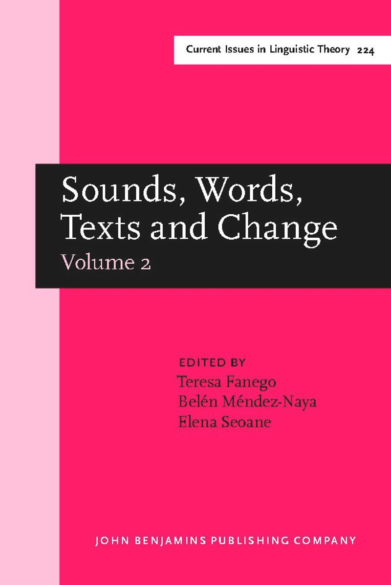 book: Sounds, Words, Texts and Change