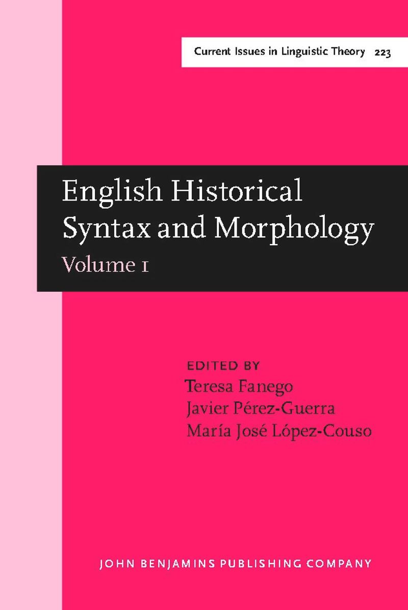 book: English Historical Syntax and Morphology