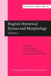 book: English Historical Syntax and Morphology