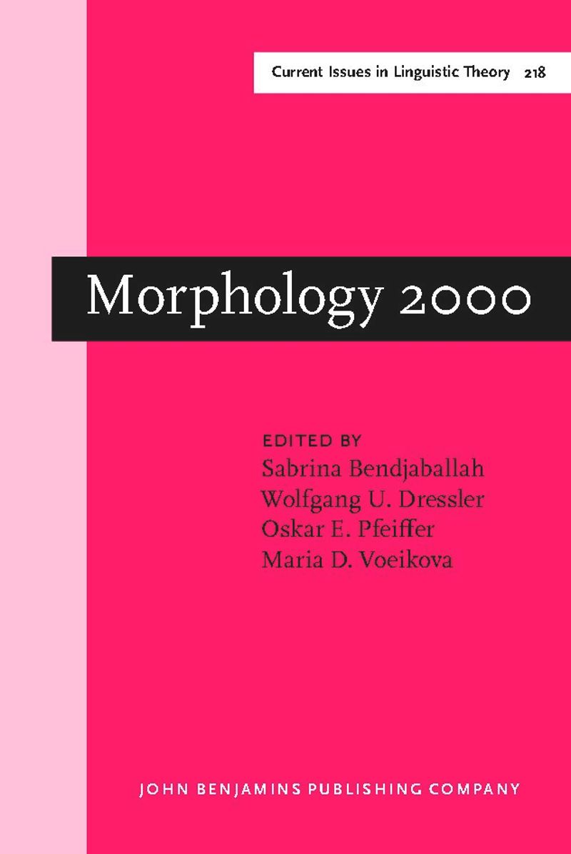 book: Morphology 2000