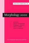book: Morphology 2000