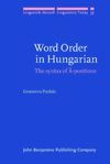 book: Word Order in Hungarian