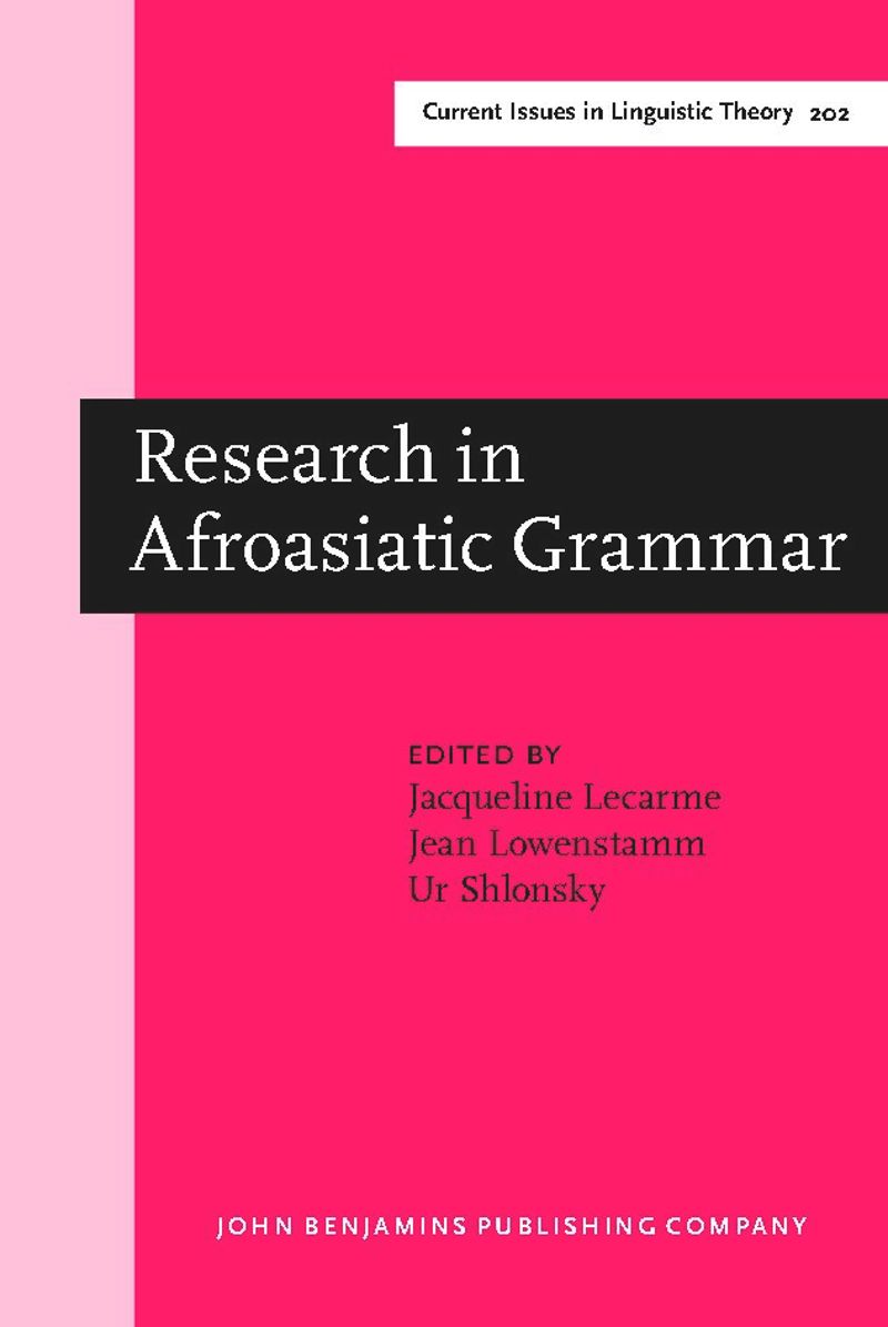 book: Research in Afroasiatic Grammar