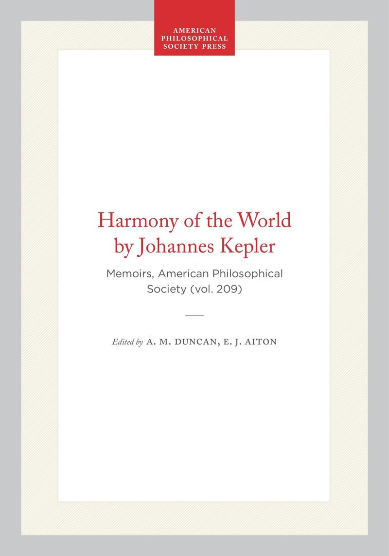 book: Harmony of the World by Johannes Kepler