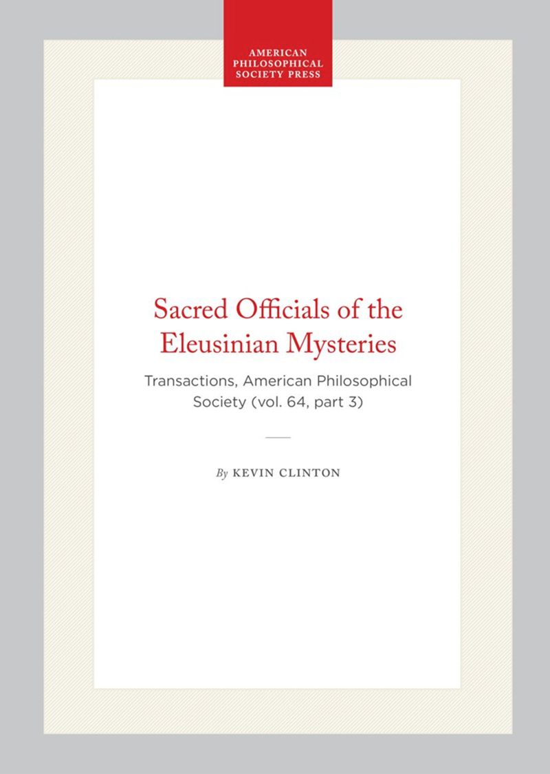 book: Sacred Officials of the Eleusinian Mysteries