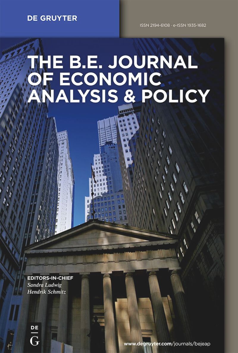 journal: The B.E. Journal of Economic Analysis & Policy