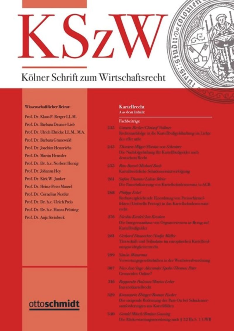 Kölner Schrift zum Wirtschaftsrecht
