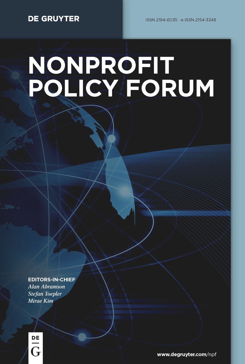 journal: Nonprofit Policy Forum