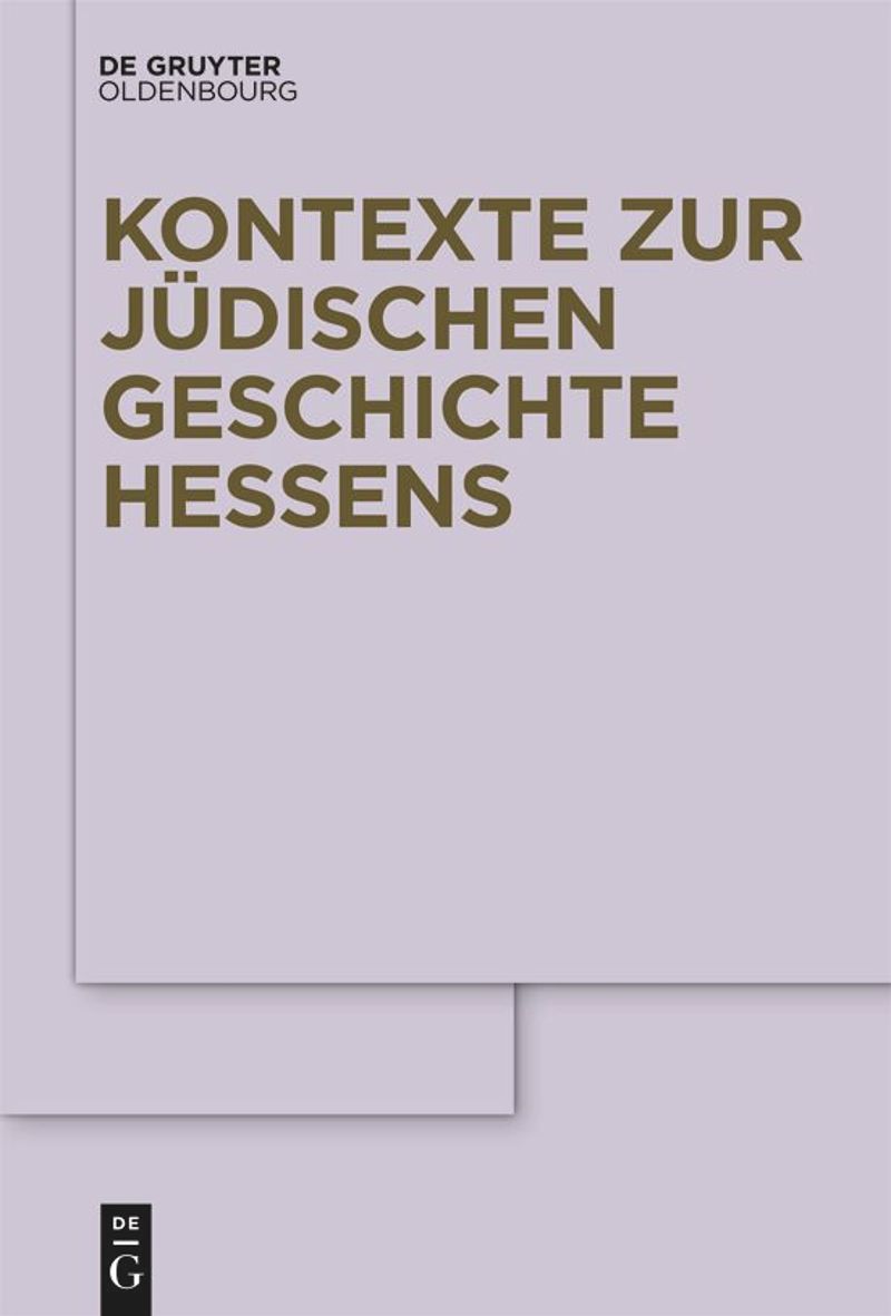 multi-volume work: Kontexte zur jüdischen Geschichte Hessens