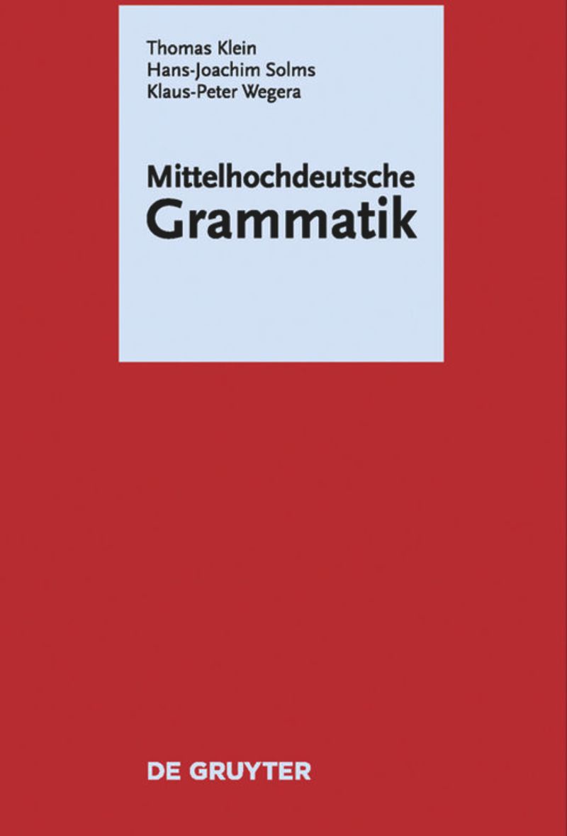 multi-volume work: Mittelhochdeutsche Grammatik