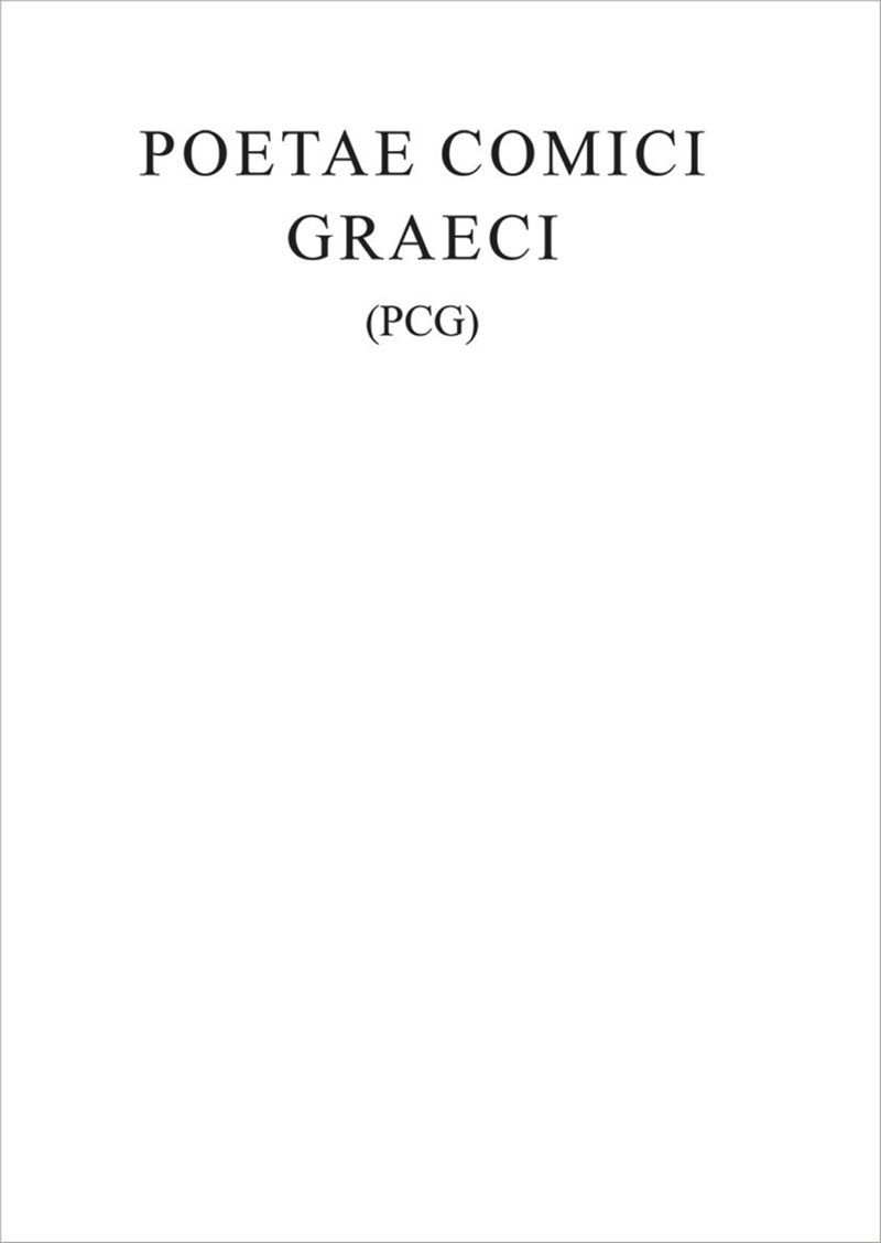 multi-volume work: Poetae Comici Graeci