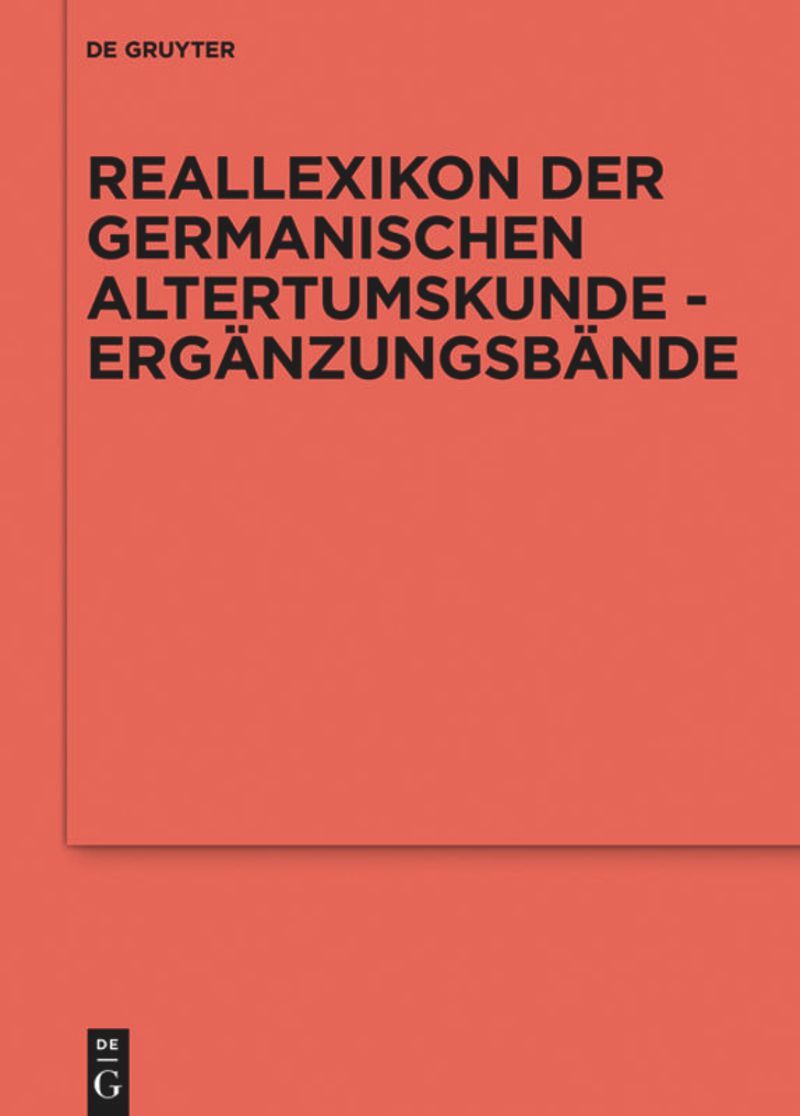 Ergänzungsbände zum Reallexikon der Germanischen Altertumskunde