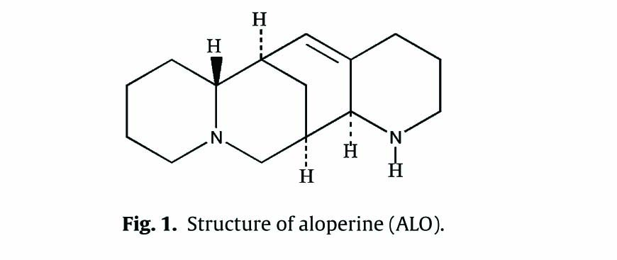 Fig. 1 
							Structure of aloperine (ALO).