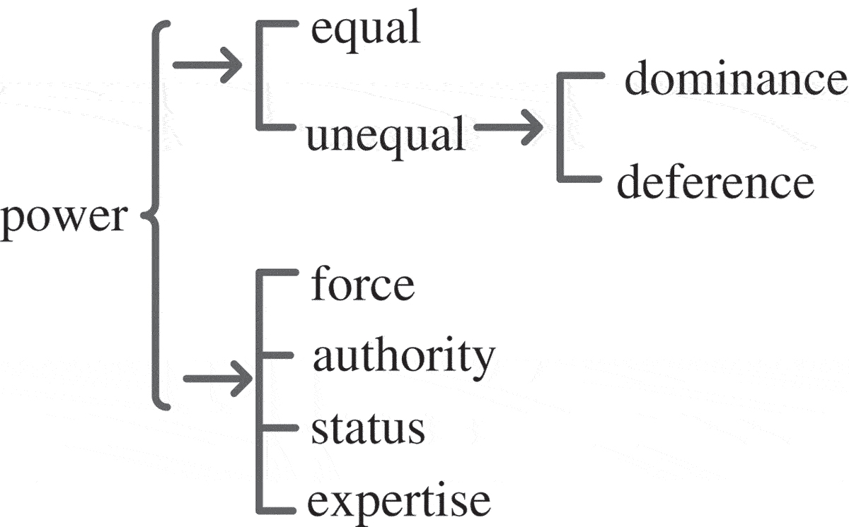 Figure 1. Poynton’s network of power (1989, 77)5.
