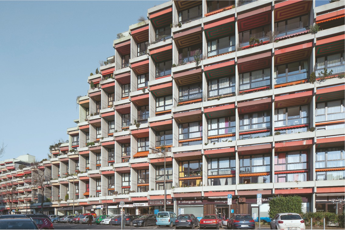 17 Düsseldorf, Rheinbabenstraße 5, Glockenstraße 24, 30, 31–35, Münsterstraße 96, 100–102, Münsterpark, 1971–1984, Aufnahme 2018
