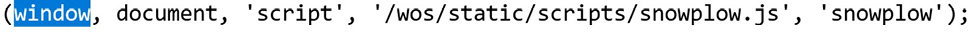 Abb. 2: Ausschnitt Seitenquelltext von Web of Science https://www.webofscience.com/wos/woscc/basic-search