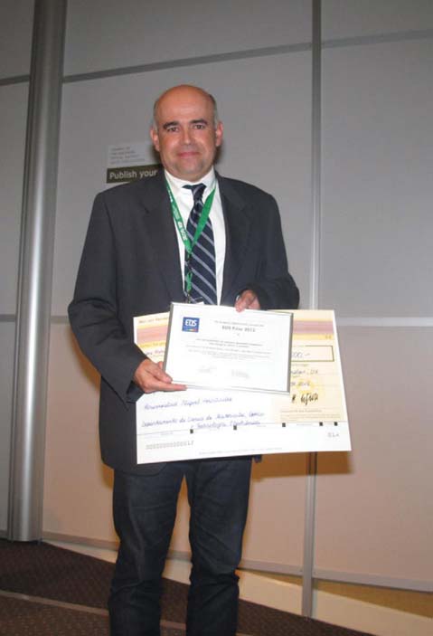  Receiving the EOS Prize 2012 ‘is a great honour for me and for all the co-authors’, said Ignacio Moreno, one of the award-winning authors (Copyrights: EOS).