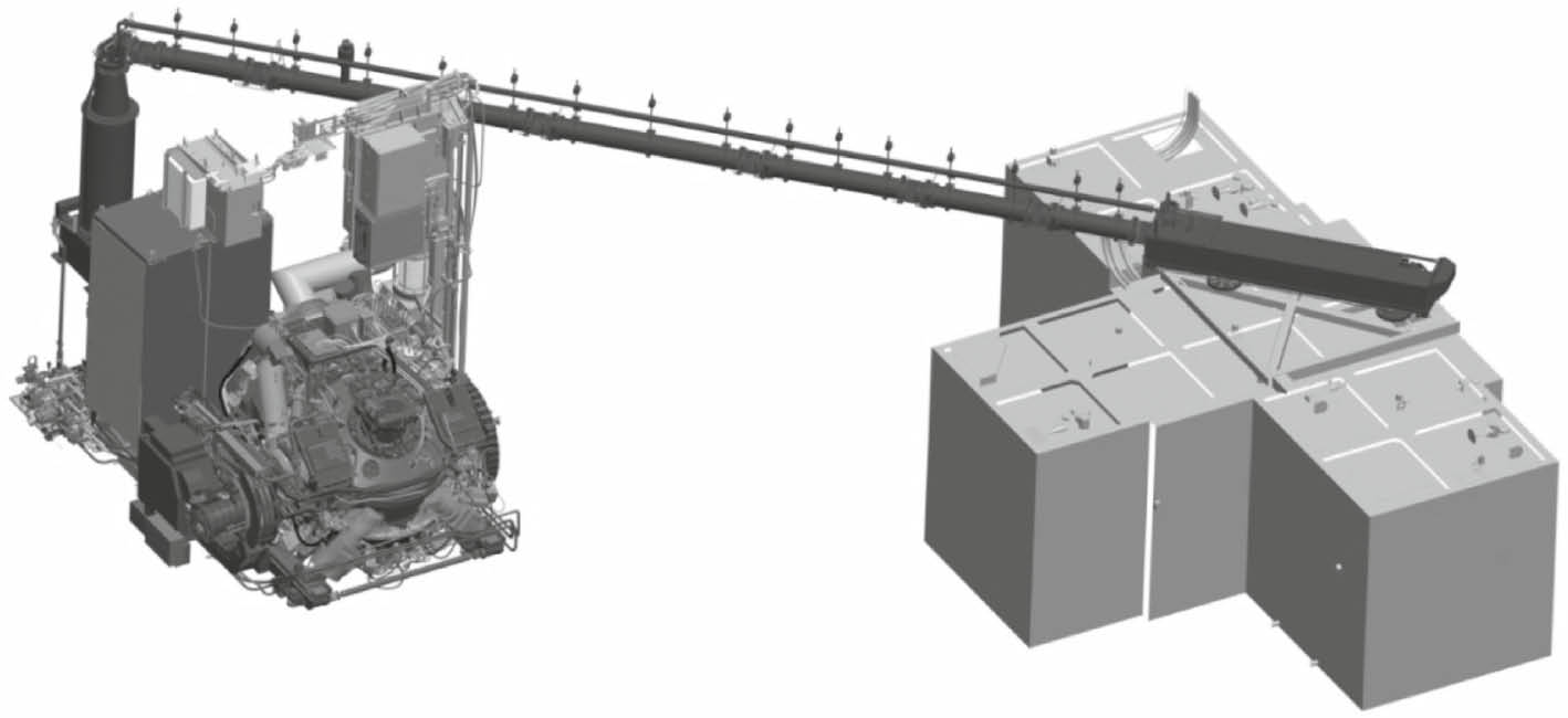 Figure 2: Scale drawing of a laser-produced plasma source for ASML NXE:3300B.