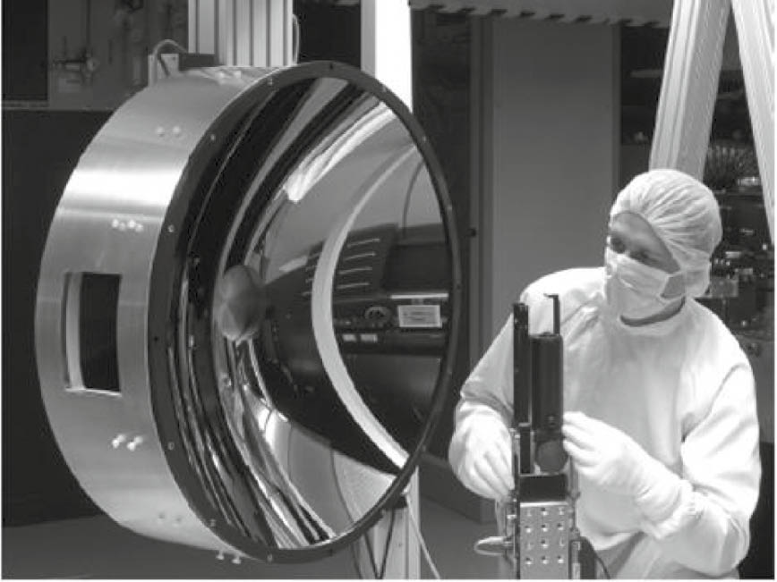 Figure 16: Picture of a normal incidence EUV collector used in the ASML NXE 3100 source.