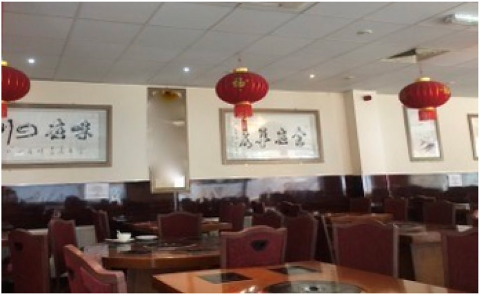 Figure 6: 
Interior of restaurant 3.
